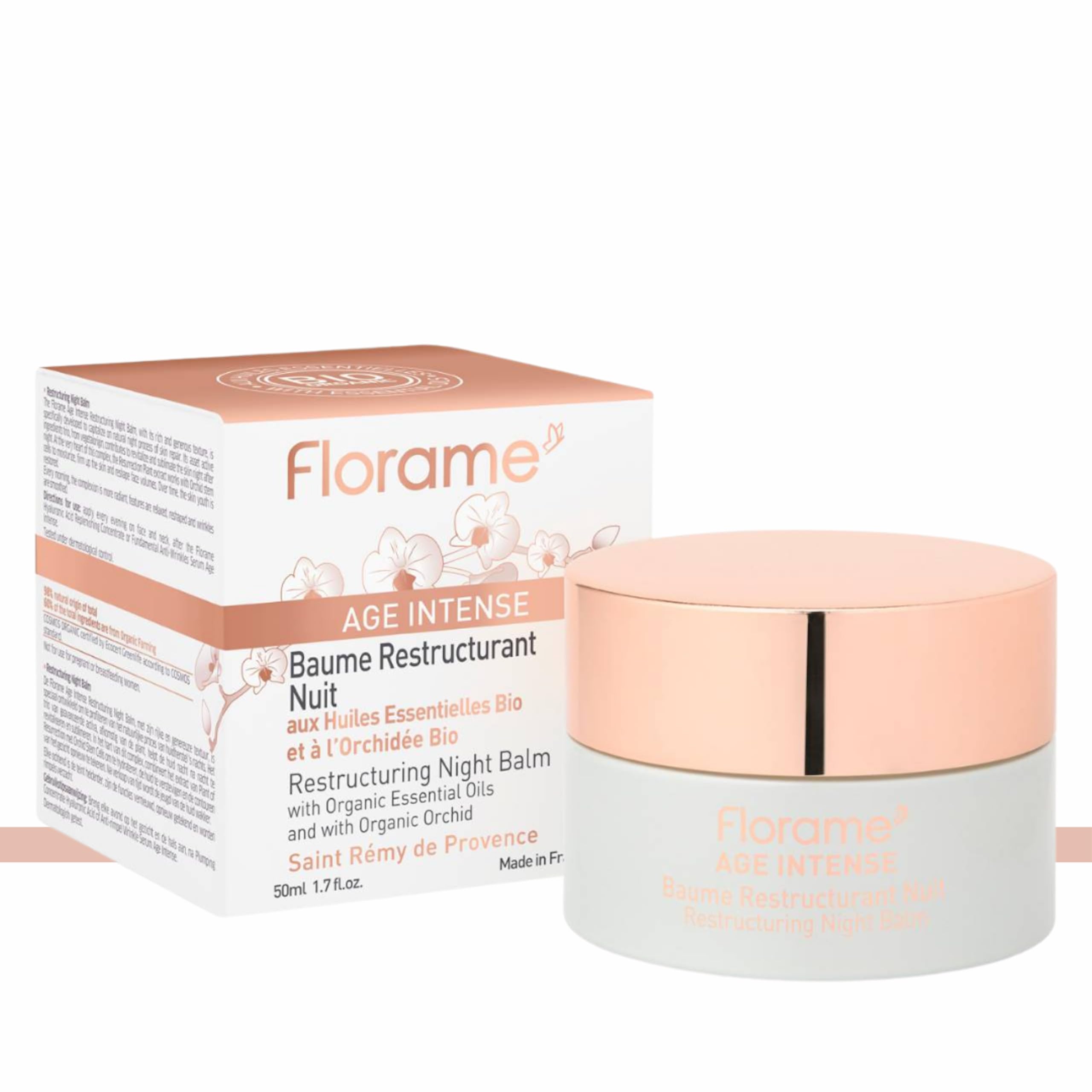 Florame Baume Restructurant Nuit Age Intense 50 ml - Soin Anti-Âge Nuit