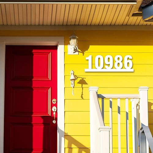 Vista 126 de Custom House Number Address Sign Personalized Metal Address Plaque Personalized Metal Sign Personalized Metal Outdoor Address Name Sign Outdoor Sign