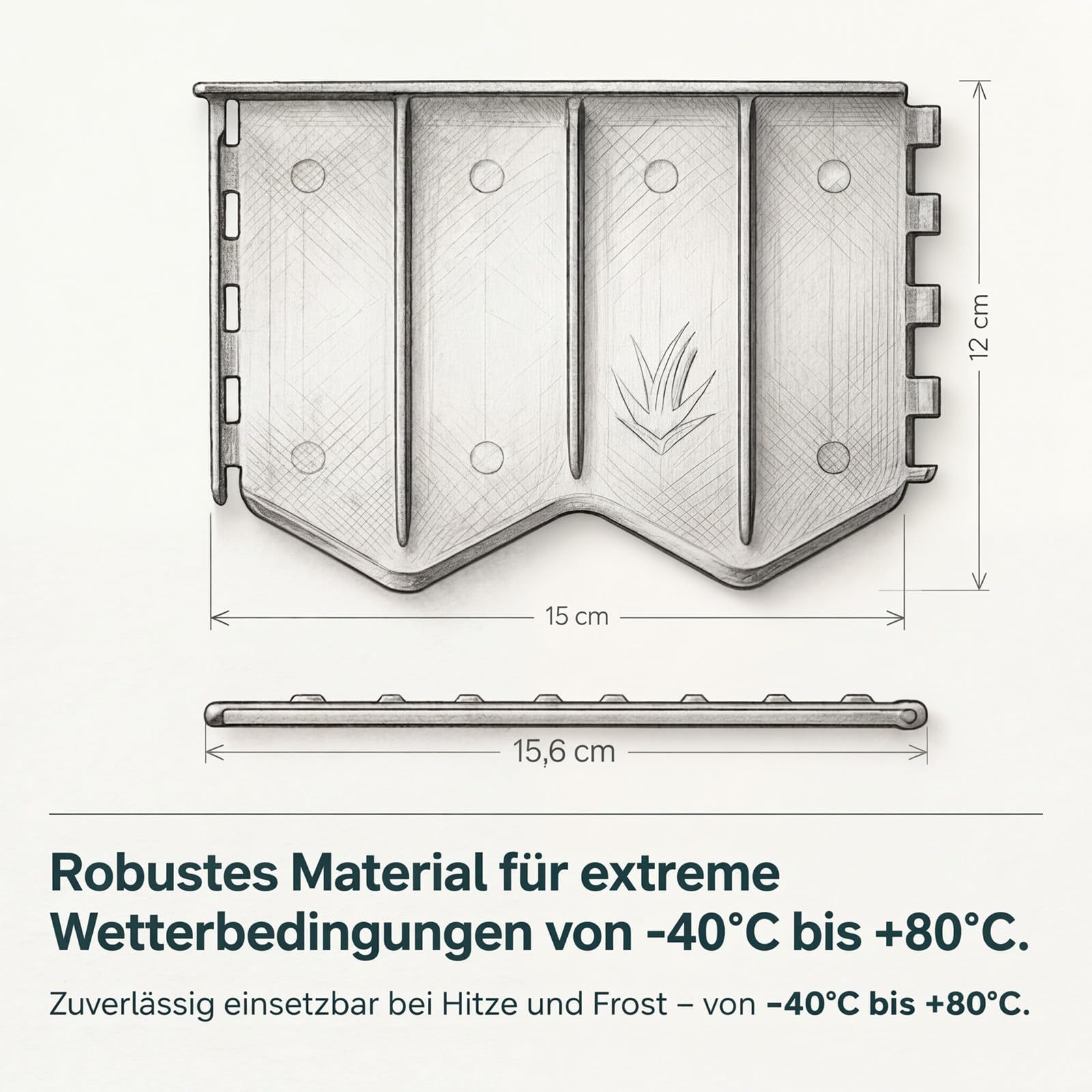 Rasenkante Kunststoff 20,6 m Beetumrandung Stecksystem Flexibel Garten | BURI, 142 Elemente, Mähkante, wetterfest, frostsicher, UV-beständig, recyceltes Material, Garten, unsichtbare Beeteinfassung