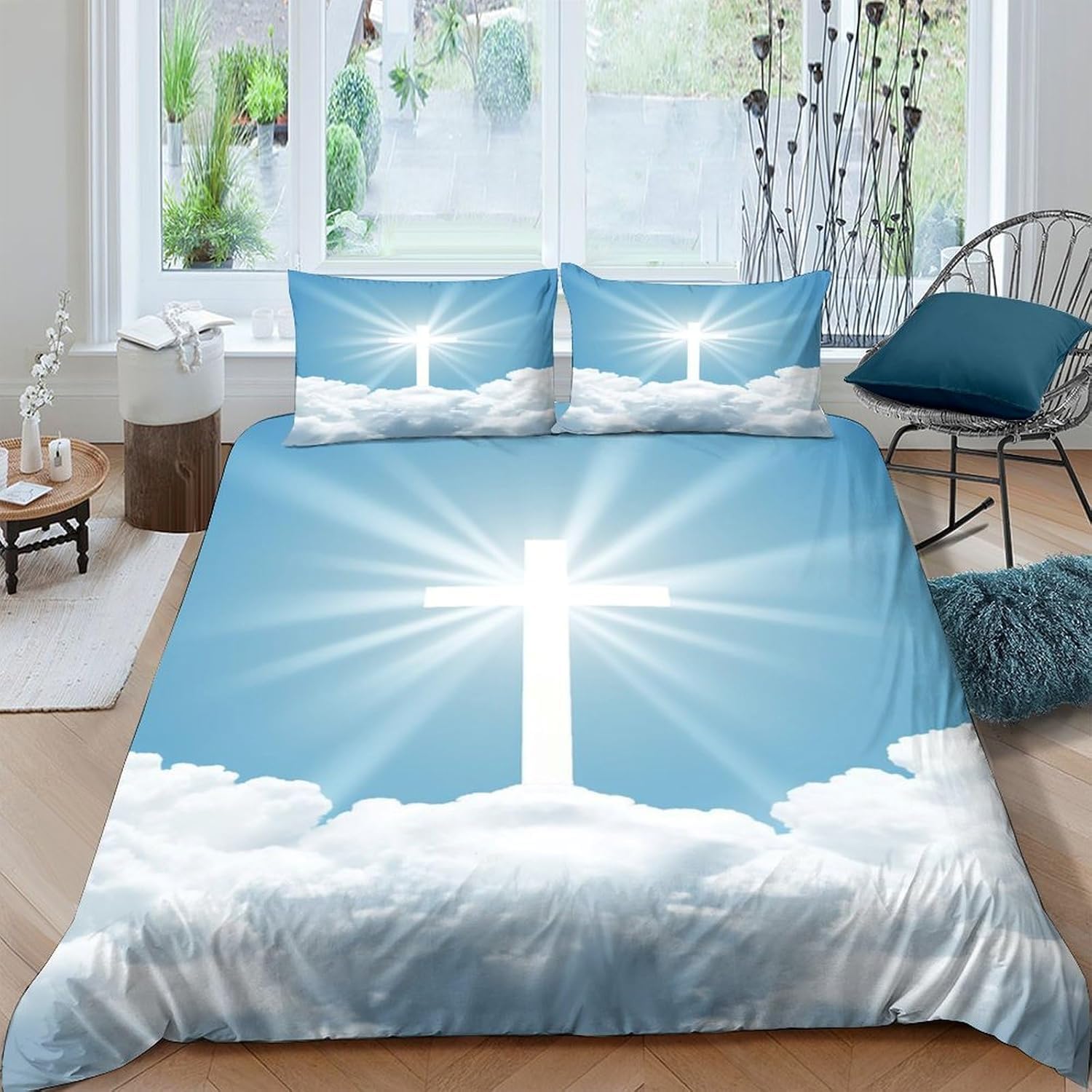 Housse de couette 260x230 cm personnages rétro parure de lit microfibre avec taies d'oreiller