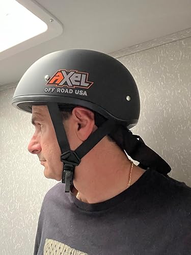 Miniatura 2 de AXEL OFF ROAD Casco para adultos todoterreno DOT - Protección todoterreno fuerte, cómoda y elegante con estilo de perfil bajo.