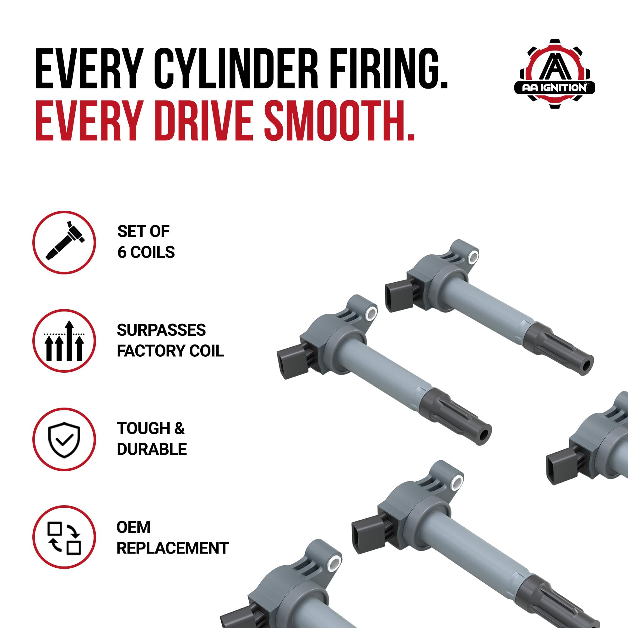 Amazon.com: Set of 6 Ignition Coil Pack - Compatible with Lexus