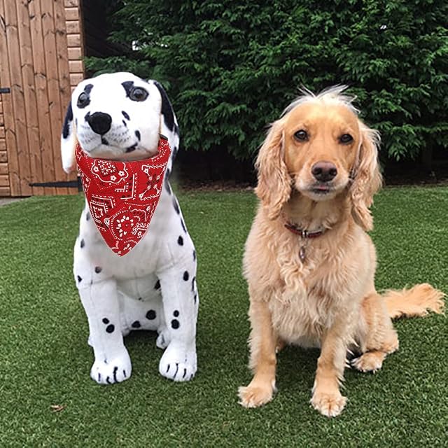 Foto 3 de 7 de 4 Piezas Bandanas para Perros Collar Ajustable con Bandana para Perro