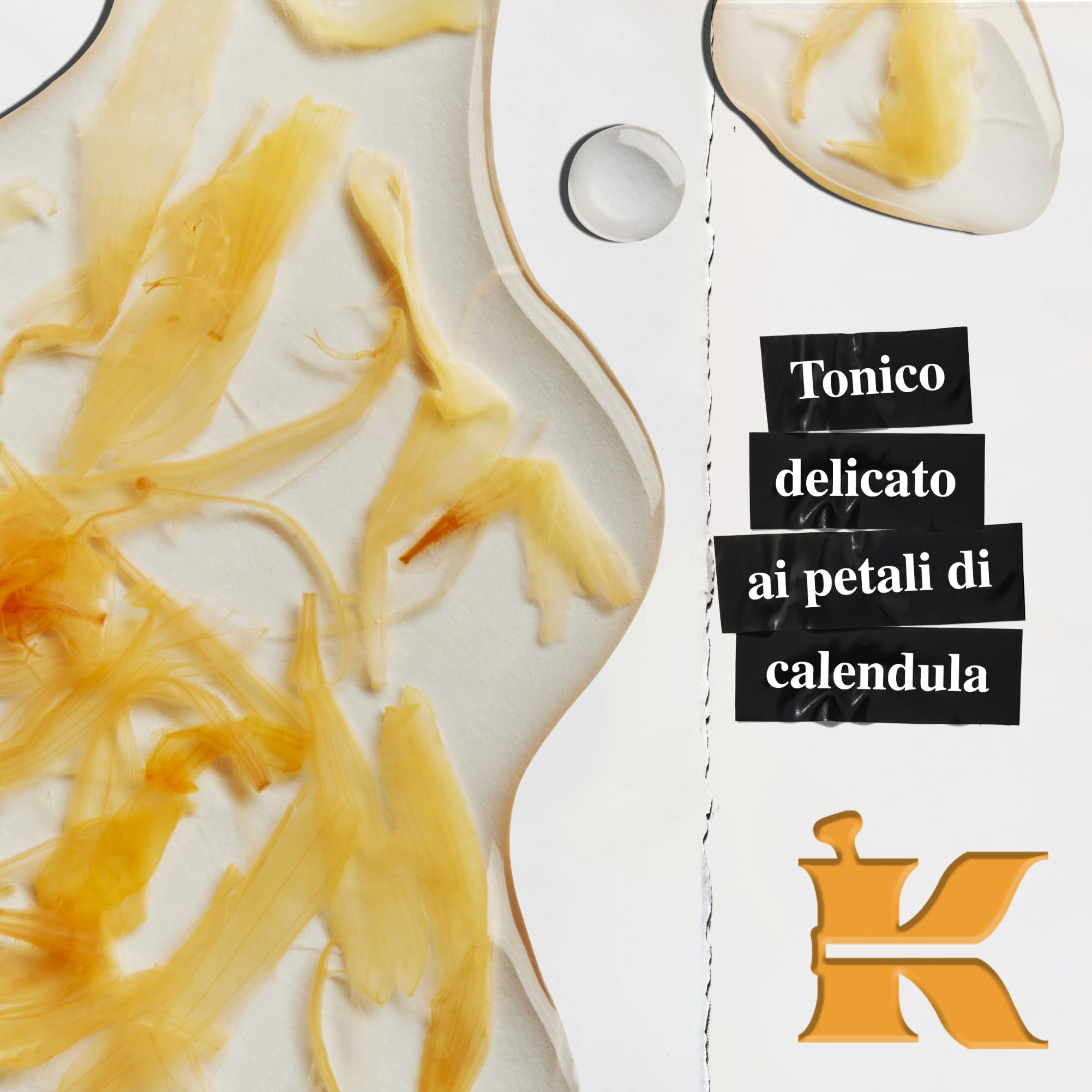 KIEHL'S Calendula Herbal-Extract Toner, Tonico Viso Lenitivo, Per Pelli da Normali a Grasse, Azione Rinfrescante, Con Calendula, Allantoina e Radice di Bardana, Senza Alcol, 250 ml