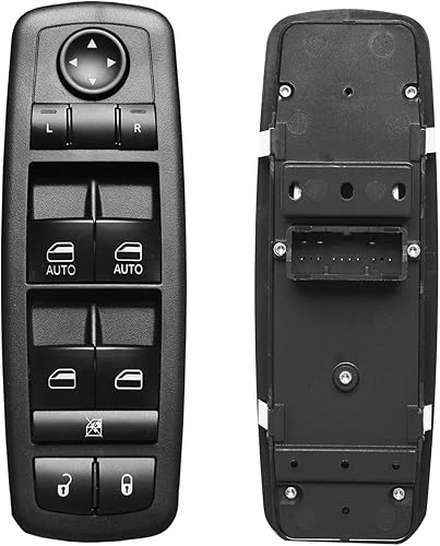 Interruptor de ventana eléctrica maestro Reemplazo para Chrysler 300 2011-2020, Chrysler 200 2015-2017, Dodge Charger 2011-2019, Ram 1500 2500 3500