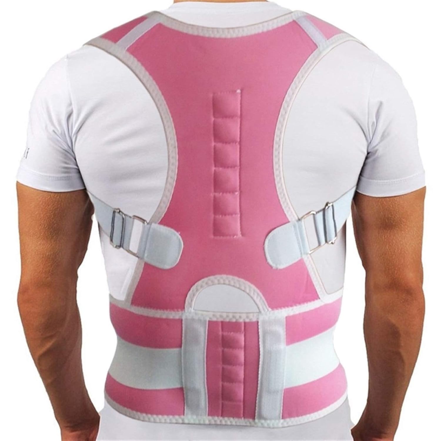 Corrector Shoulder Bandage Corset for The Back Orthopedic Correction Lower Back Support Belt for Men Women (Color : White, Size : X-Large)