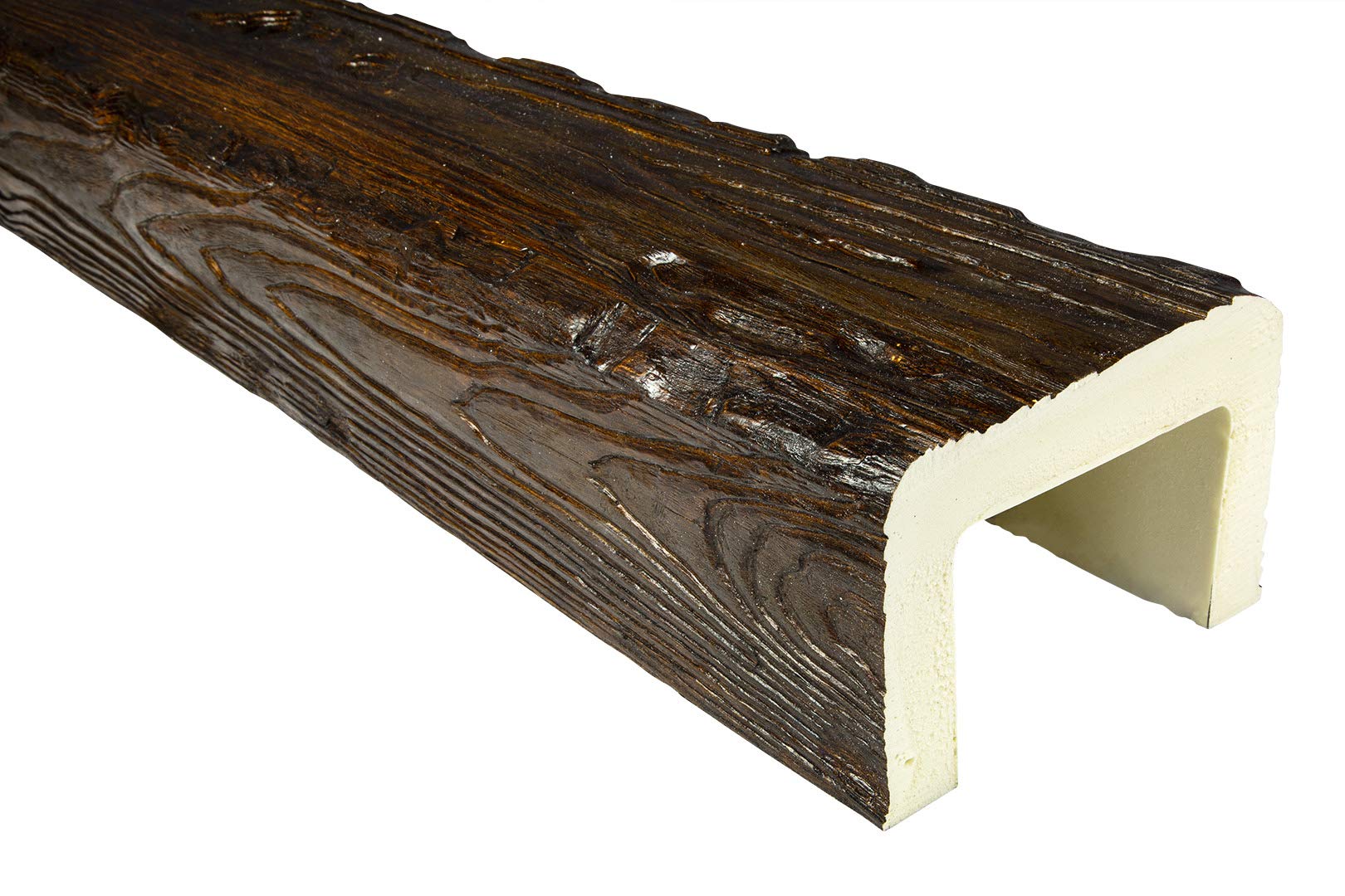 Decowood Travi Decorative 2 Metri, Poliuretano, Rustica, 190x130mm, EQ005 D Serie
