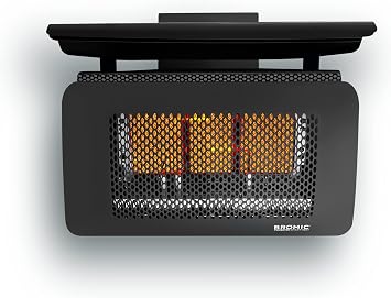 Bromic Tungsten Smart Heat 7000W Gas Patio Heater - Propane Gas LPG, 300 Series, 110V, Black Finish - BH0210002-1