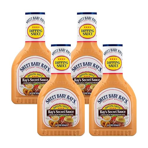 Sweet Baby Ray's Salsa para sumergir, salsa secreta de 14 onzas líquidas (paquete de 4)