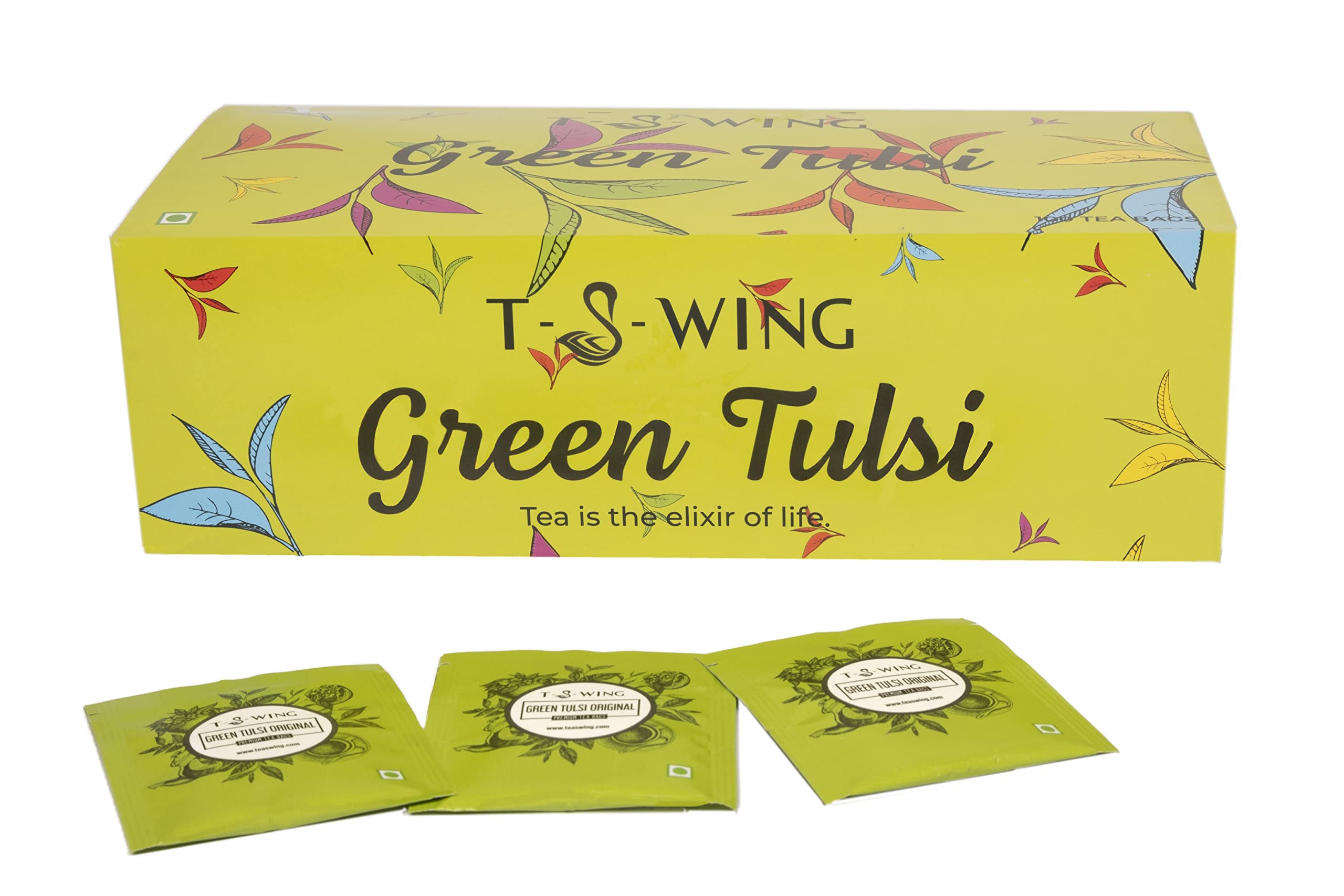 T-S-WING Premium Green Tulsi Tea | 100 Tea Bags | Refreshing & Relaxing Tea For Digestion, Immunity (B091GCGC3P) Amazon Price History, Amazon Price Tracker