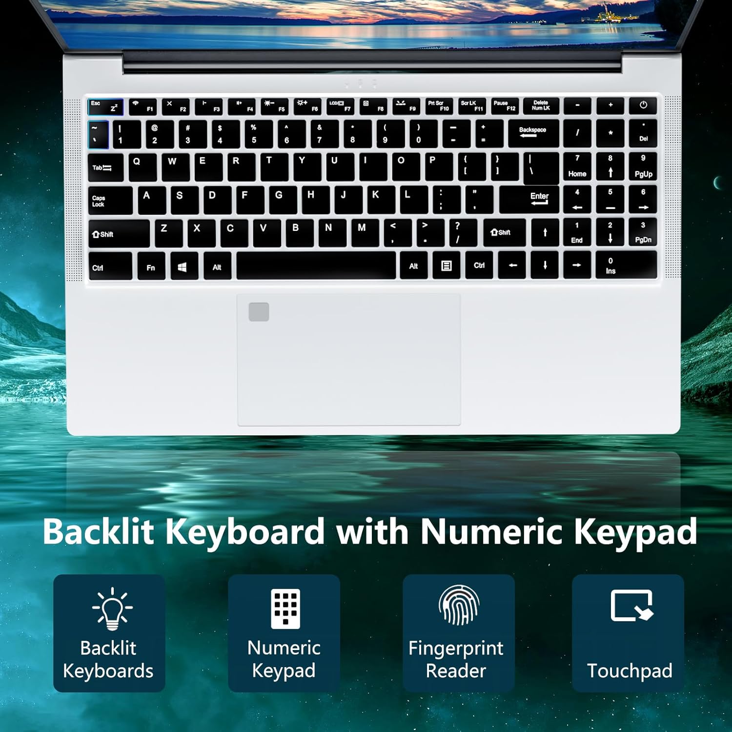 Laptop I9-11900H (Beat Core i7-1185G7), 15.6 Inch Laptop Computer, Gaming Laptops, 32GB RAM 1TB SSD FHD IPS Display, Fingerprint Unlock Backlit Keyboard WiFi RJ45 HDMI Traditional Laptops Computers