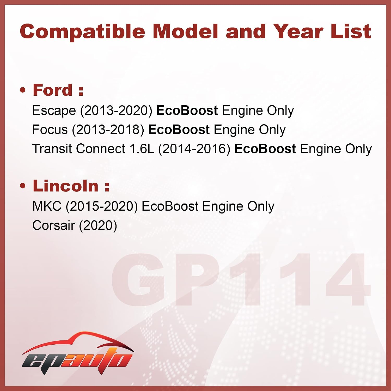 EPAuto GP114 (CA11114) Rigid Air Filter