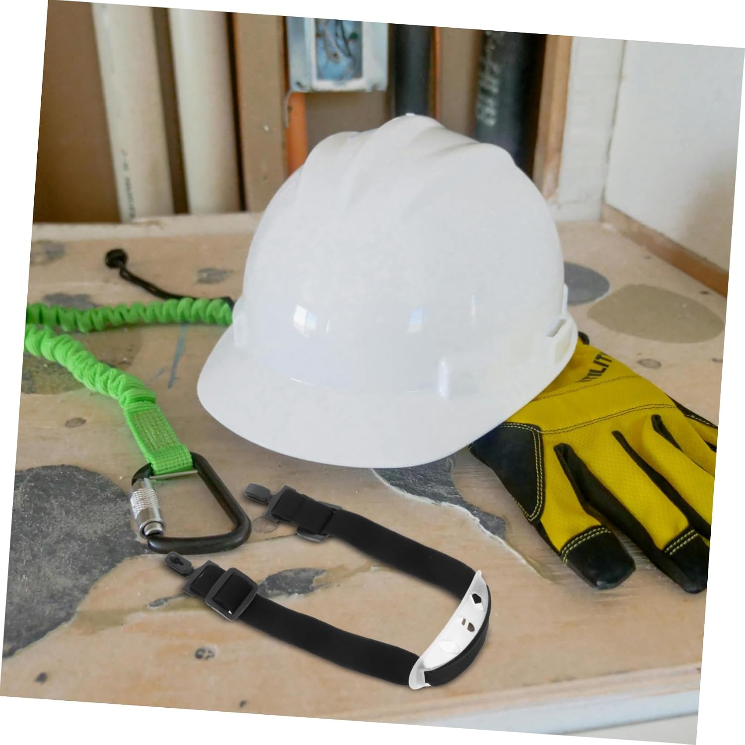 2pcs Adjustable Safety Helmet Chin Straps with Elastic Buckle Cup Fit for Construction Workshops and Outdoor Activities Lightweight and Random Color