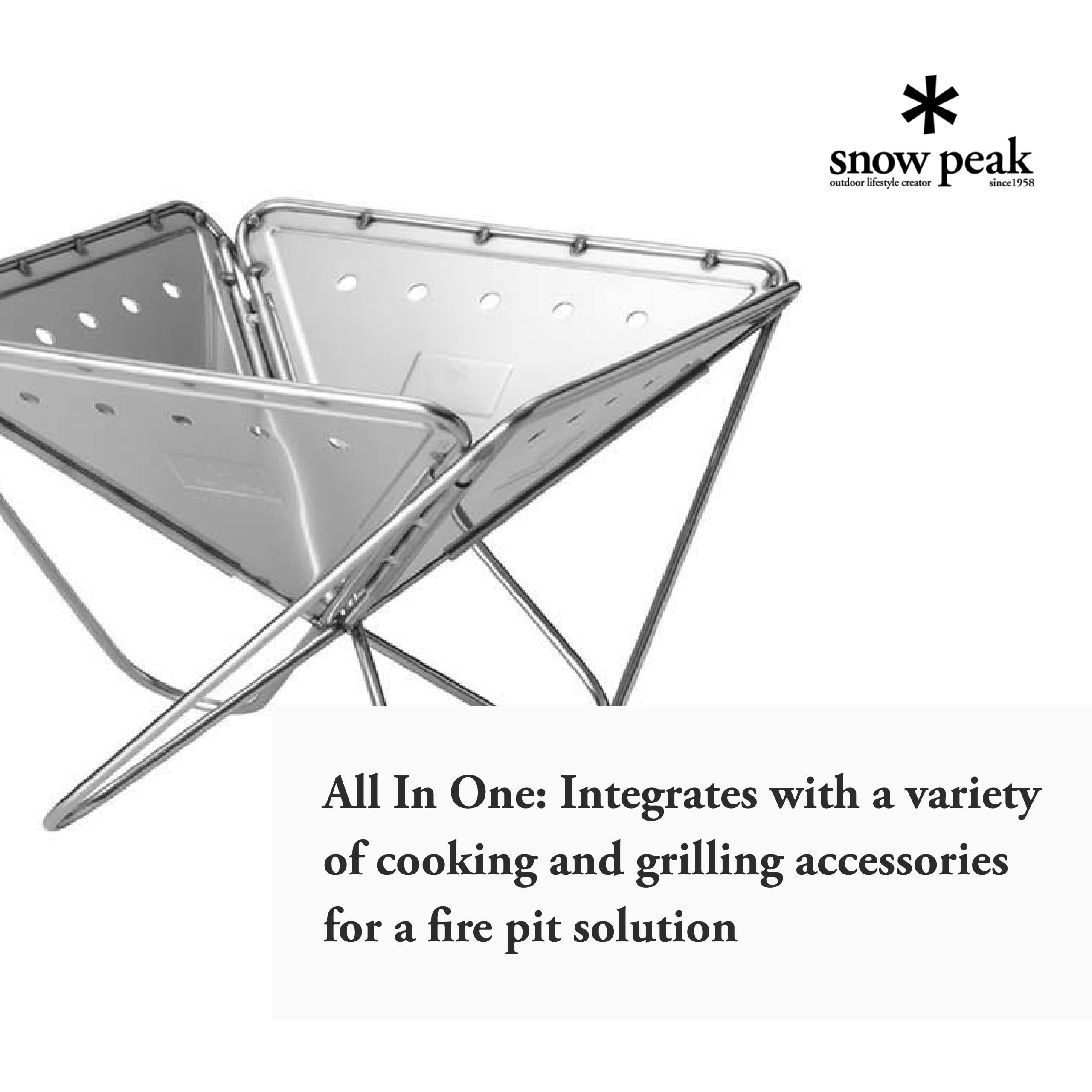  peak Pack&carry Fireplace (M)2-3人用 Amazon.com : Snow Peak Pack & Carry (M) Fireplace - Made of