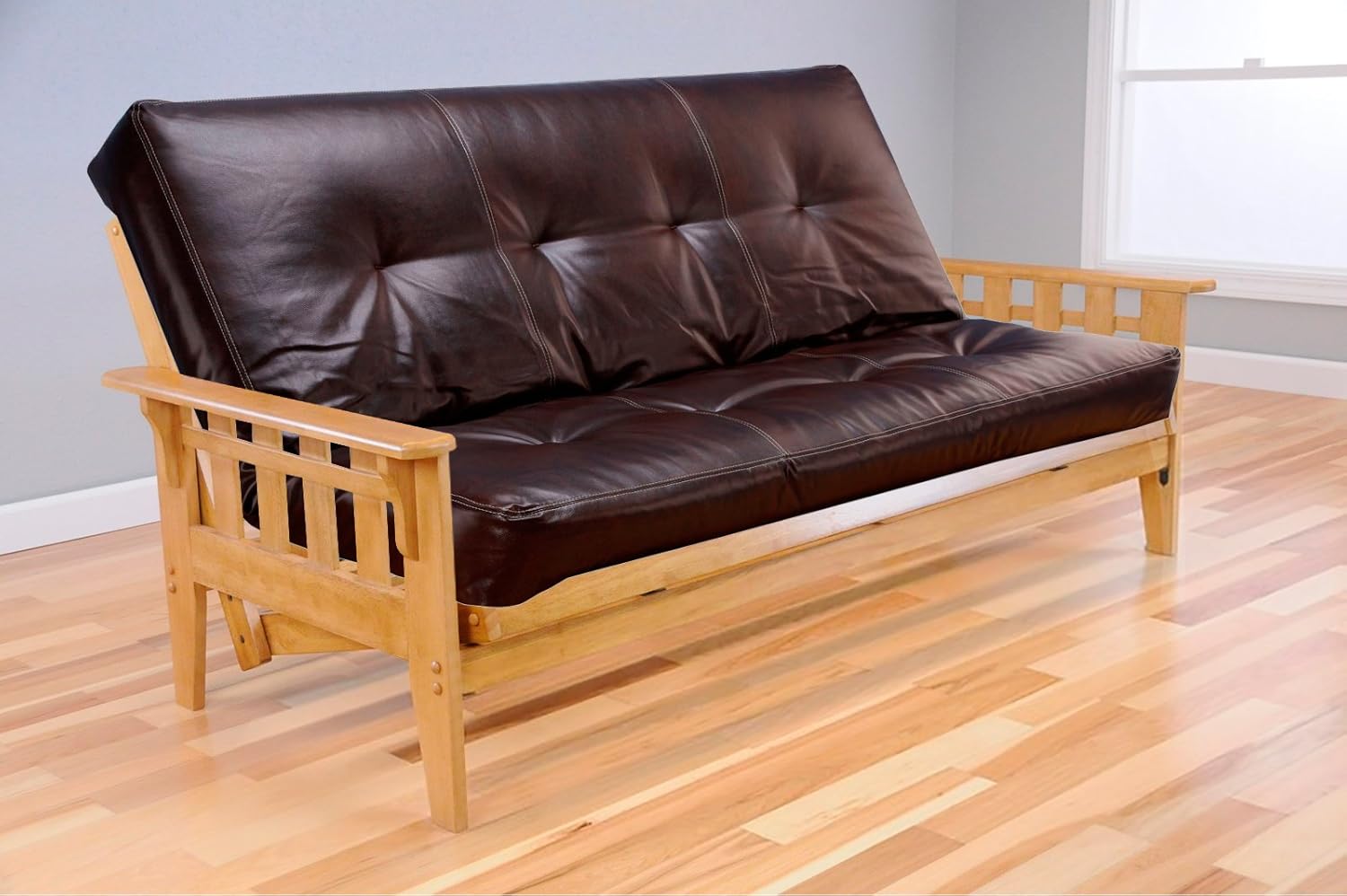 Full Tucson Butternut Futon Oregon Trail Java Futon