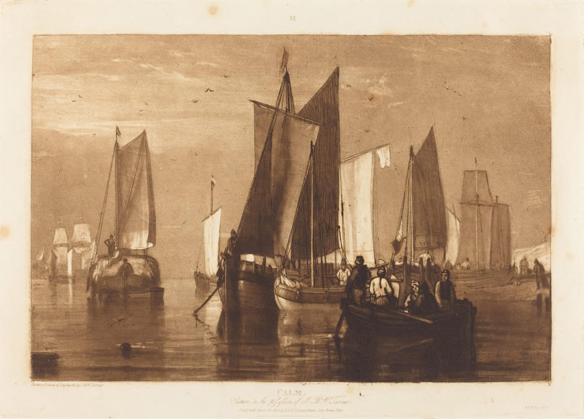 POSTERIIk Famous Animal Posters Vintage Picture Calm by Mallord William Turner Modern Wall Decor for Home Decor 60x90cm