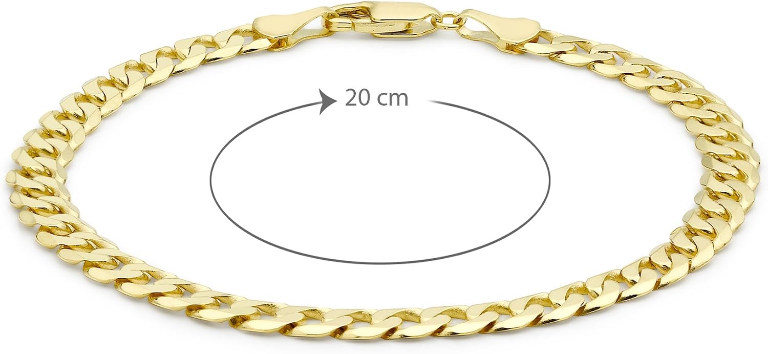 Bracciale Donna Oro Giallo 9 Carati Con Maglia Rope Intrecciata, Lunghezza 19 Cm - 4