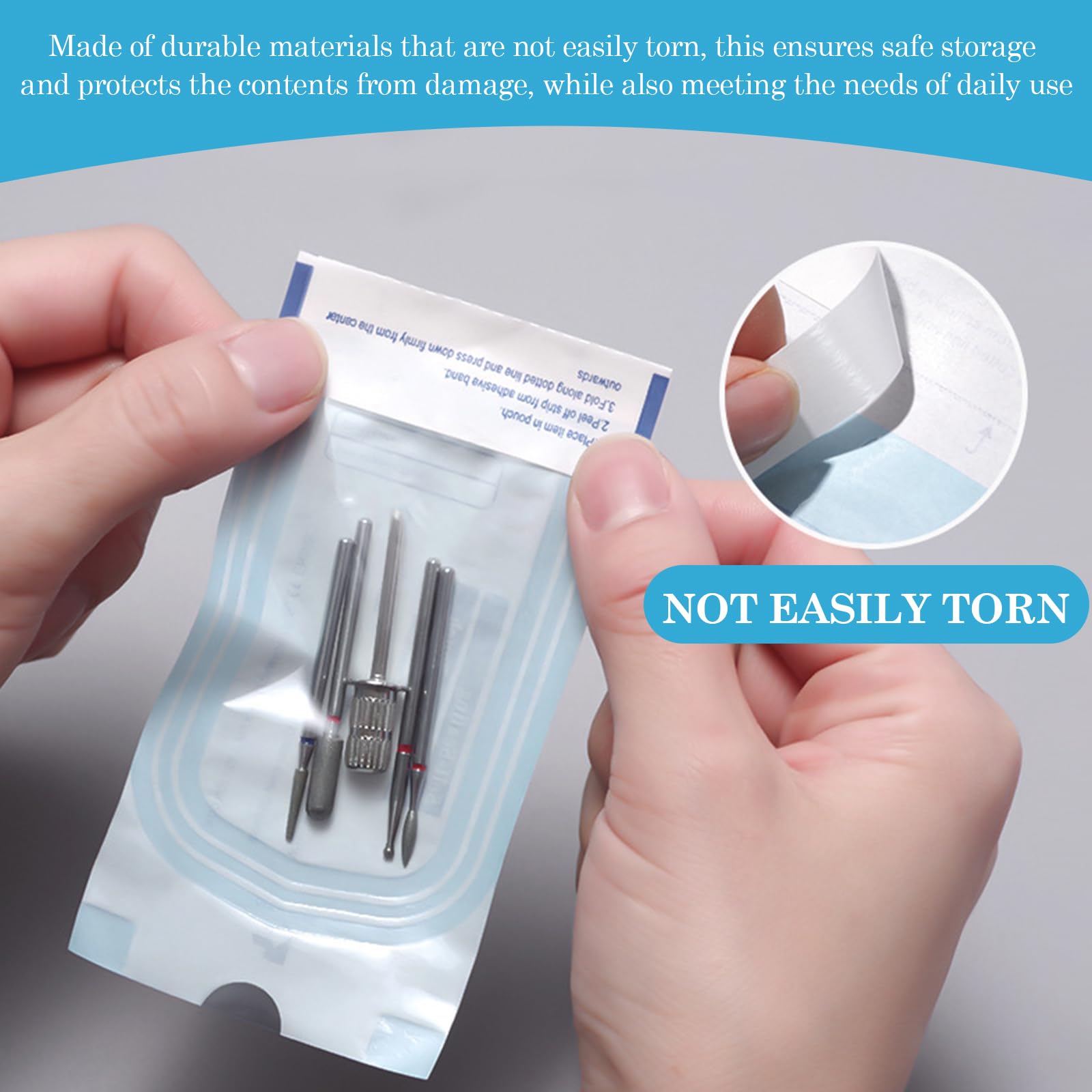 400 sacchetti per sterilizzazione autosigillanti: 90 mm x 260 mm, sacchetti per sterilizzazione monouso, sacchetti per sterilizzazione, sacchetti per sterilizzazione, sacchetti per