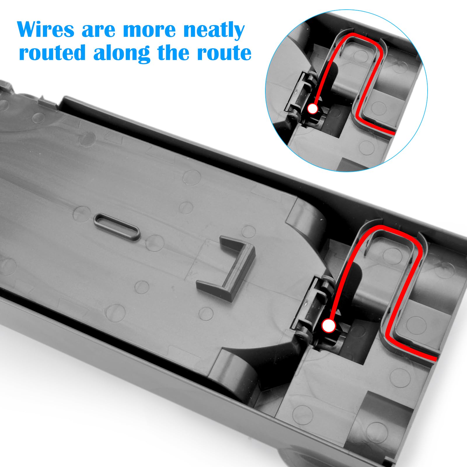 Uchwyt ścienny stacja dokująca uchwyt do odkurzacza Dyson V11 V15 z tworzywa sztucznego ABS do ponownego ładowania uchwyt wiszący do Dyson V11 i V15 część nr 970011-01/970011-02