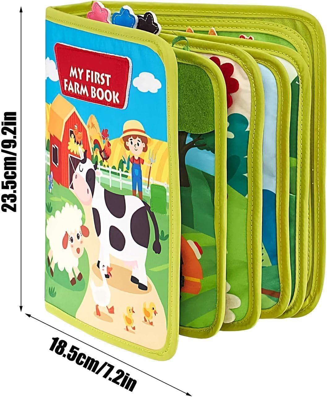 Busy Board Montessori Libro Interattivo 1 Anno - Quiet Book Sensoriale Educativo - Giochi Montessori 1 2 3 4 5 6 Anni Tavolo Pannello di Feltro attività Valigetta Didattici Regalo Bimbo