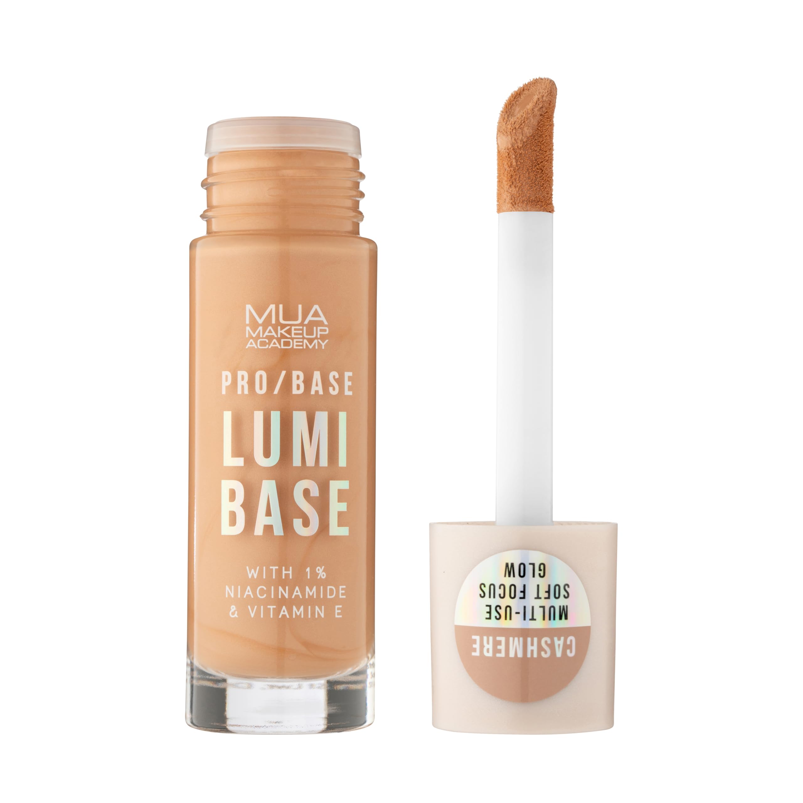 MUA Makeup Academy PRO/BASE Lumi Base, Tinted Glow Formula, Cashmere - Vegan & Cruelty Free
