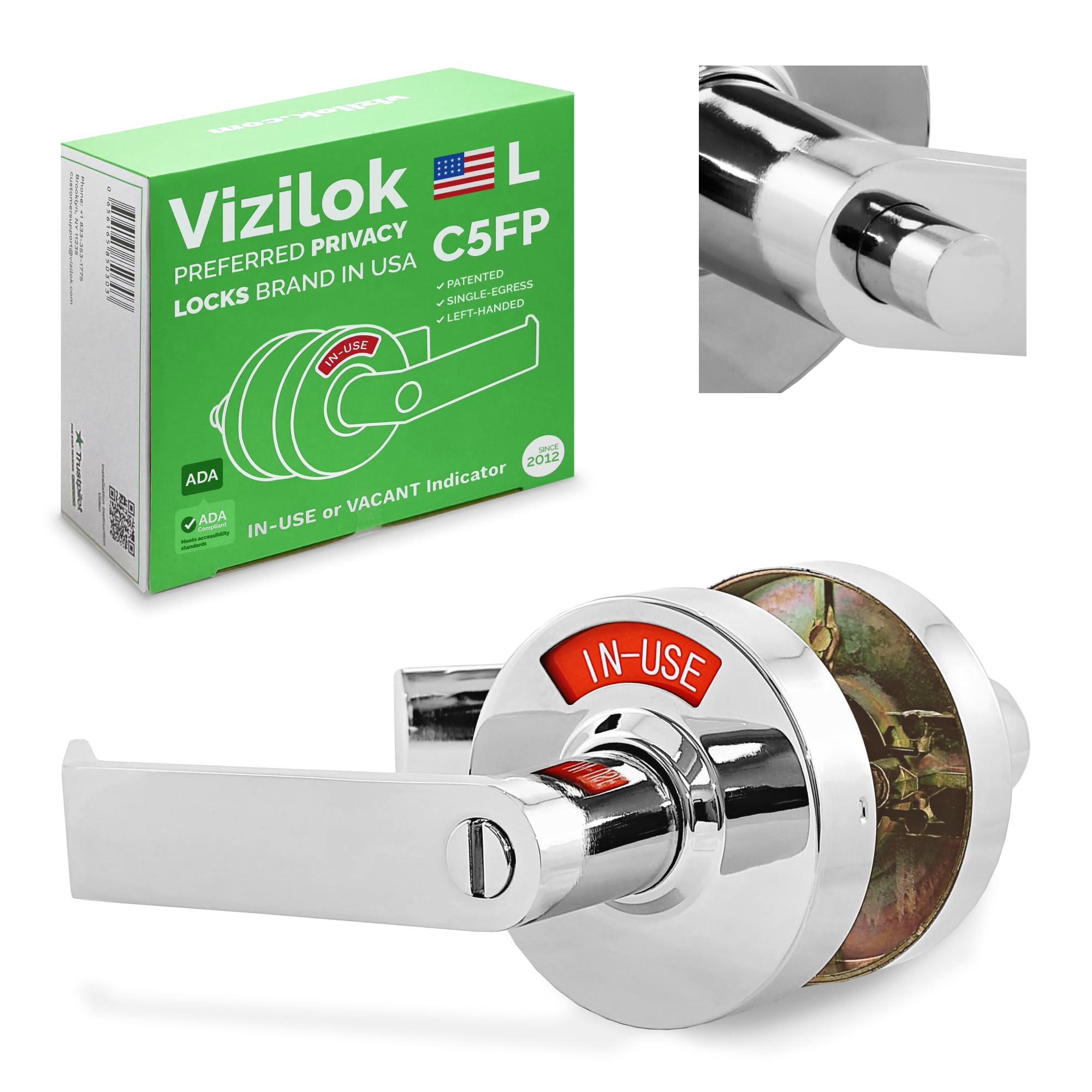 Amazon.co.jp: VIZILOK ADA 準拠インジケーター プライバシーロック