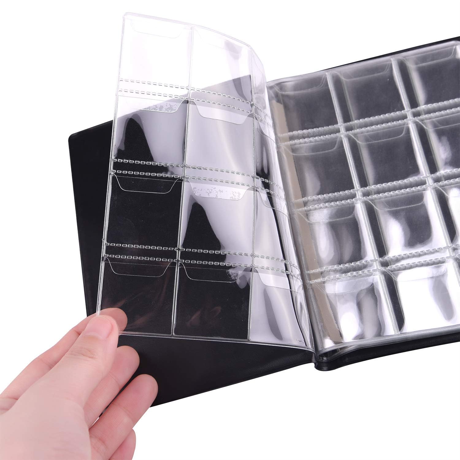 Album Portamonete Collezione Da 120 Tasche – Custodia Rigida In PU Per Monete 50p E £1, Medaglie E Distintivi