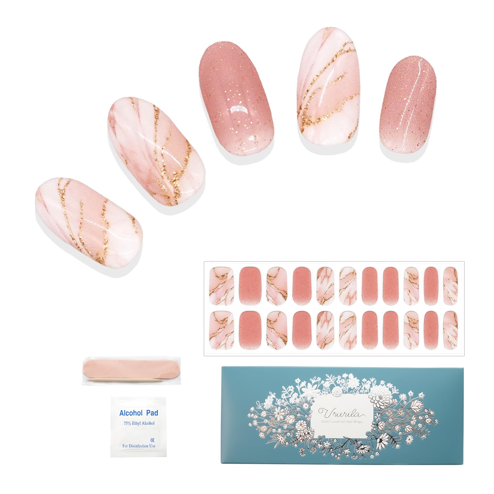 Amazon | うるりら ジェルネイルシール ネイルシール 硬化タイプ 貼る  