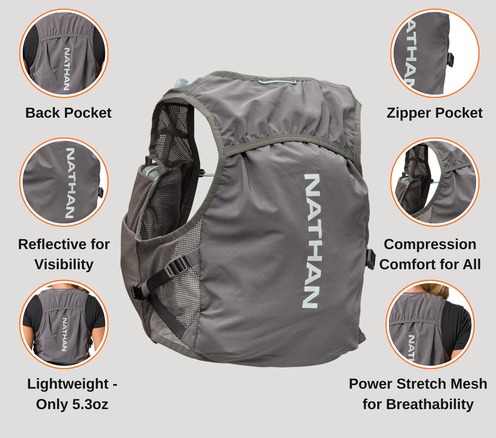 Nathan - Damen Pinnacle Breeze 4L Trinkweste