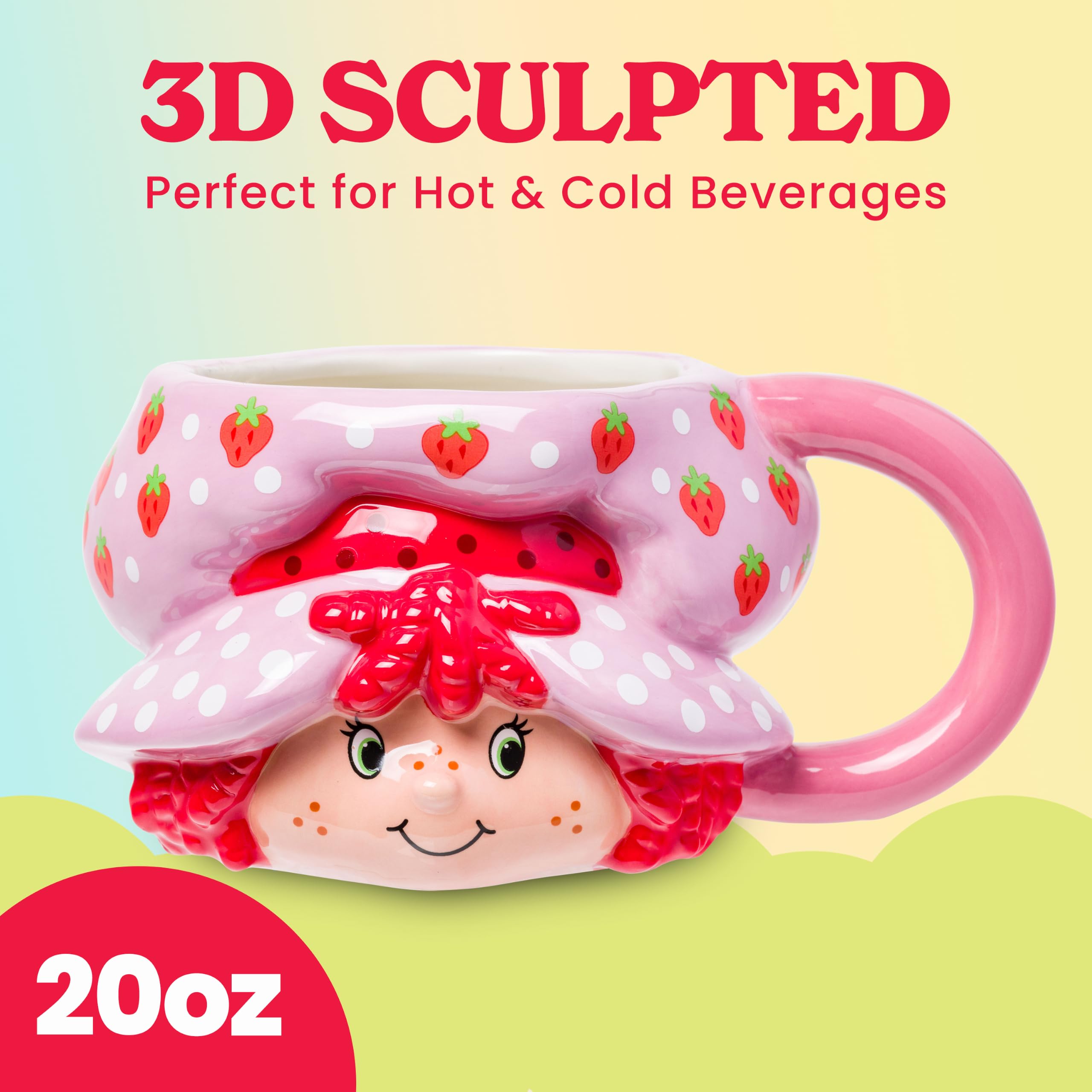 Amazon.com: Silver Buffalo Strawberry Shortcake Ceramic 3D