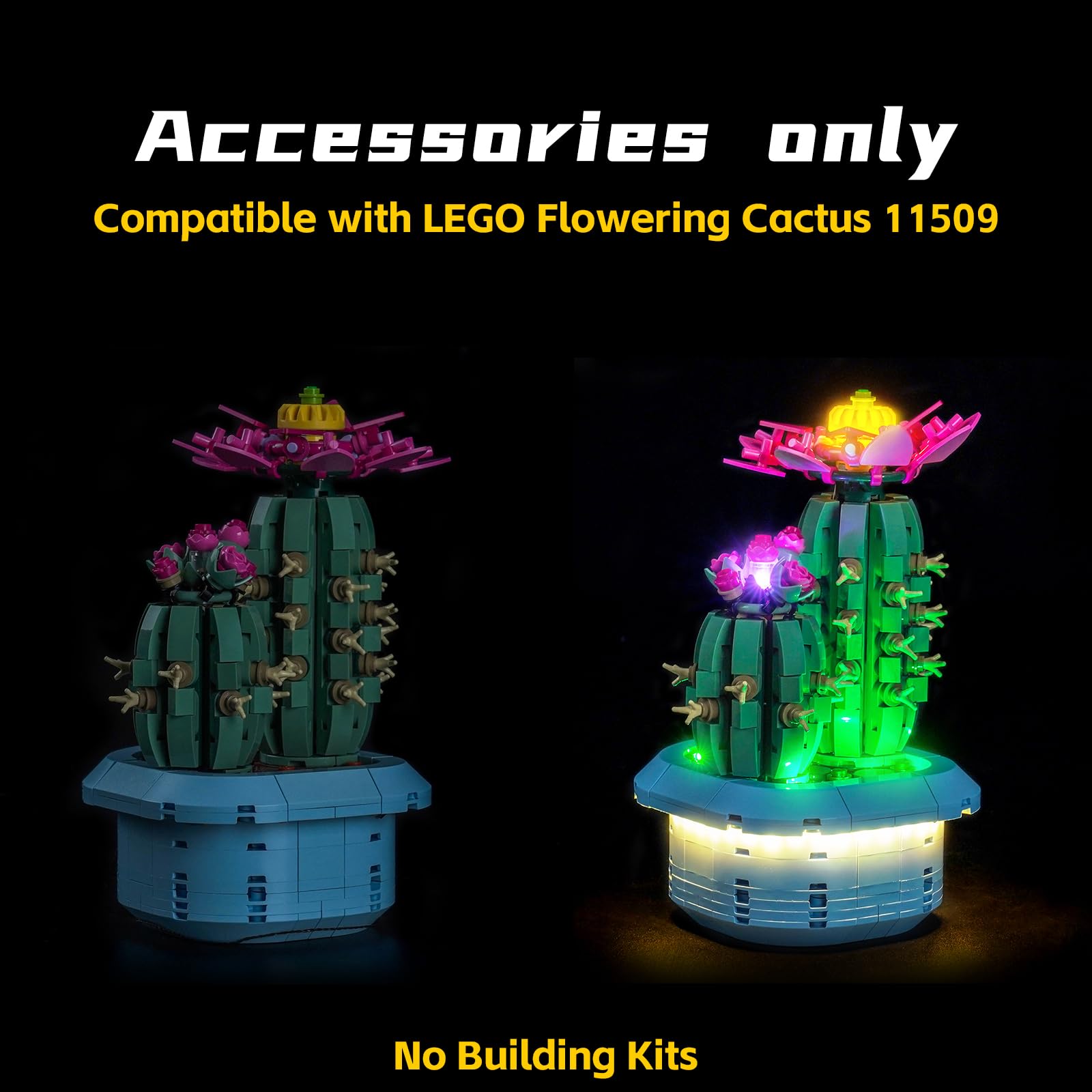Led Light Set Compatible with Lego 11509 Flowering Cactus Botanical Collection Set (No Model) - Image 3