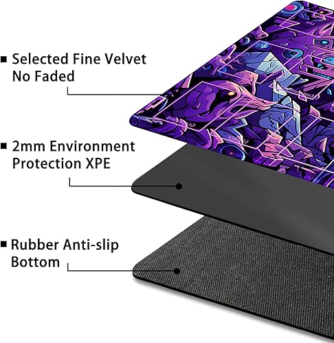 Miniatura 139 de MTG Playmat, Free Storage Bags, 24 x 14 Inches, TCG & Board Game Mat with Zones