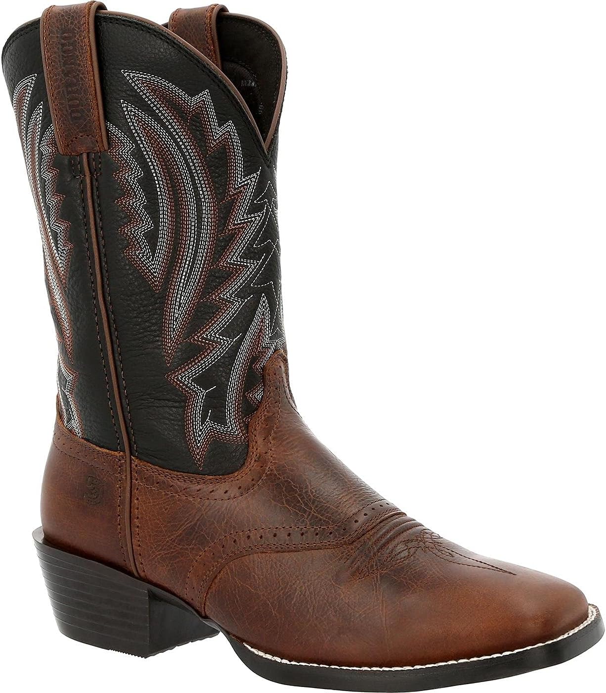 Durango Mens Western Boot - Dark Chestnut & Black Onyx