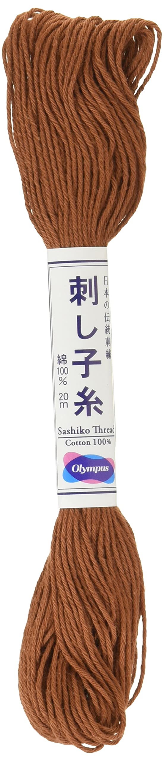 Olympus Brown Os-3 Sashiko 20M Skein Thread