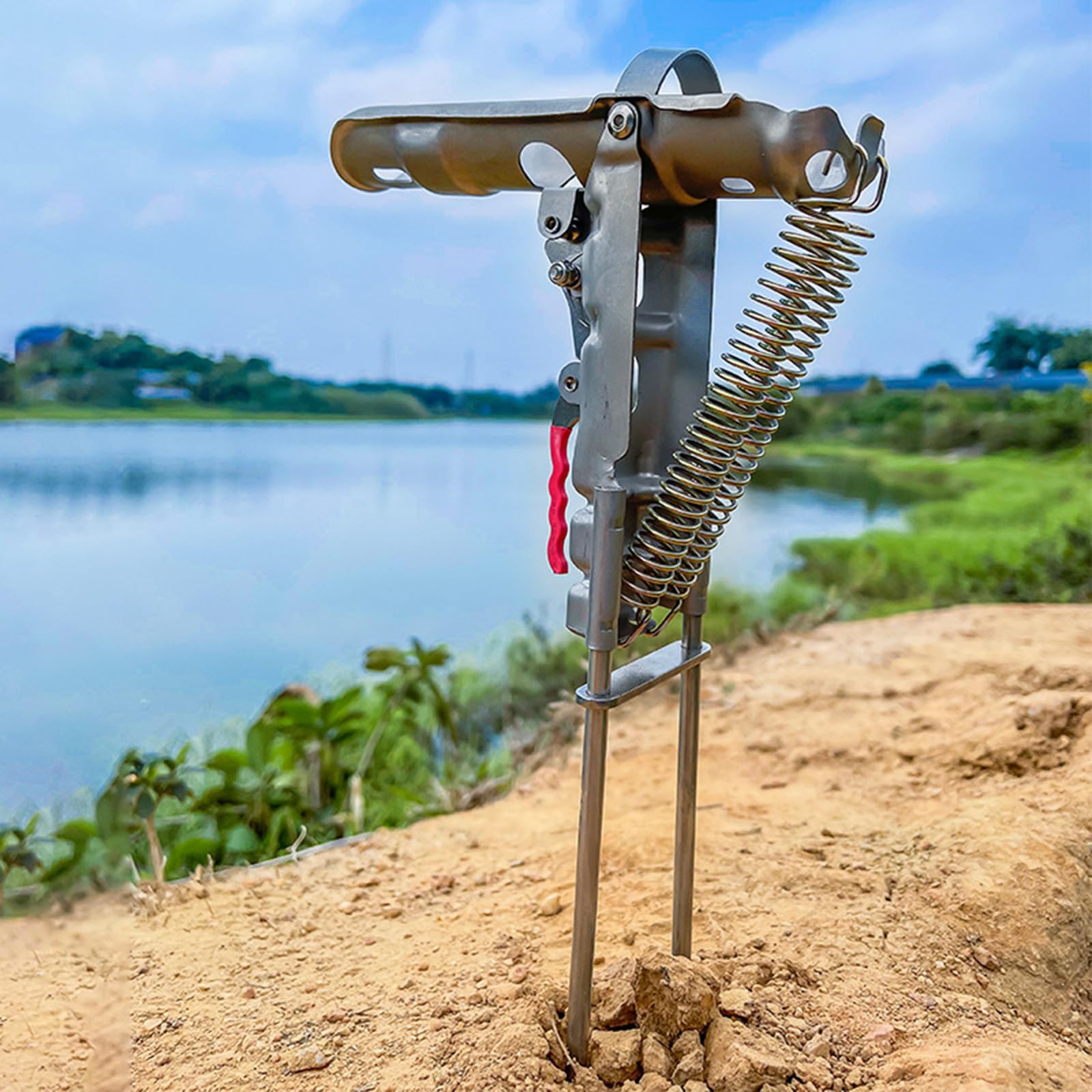 KENANLAN Supporto Per Canna Da Pesca Automatico – Rotazione 360°, Fermo A Molla, Pieghevole – Acciaio Inossidabile