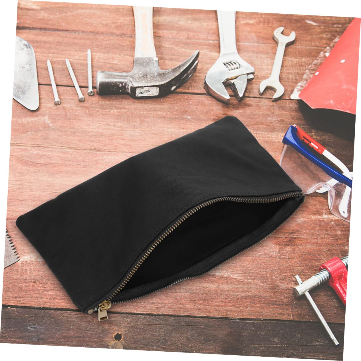 Bolsa de Herramientas de Lona Oxford Cremallera, 4 Piezas