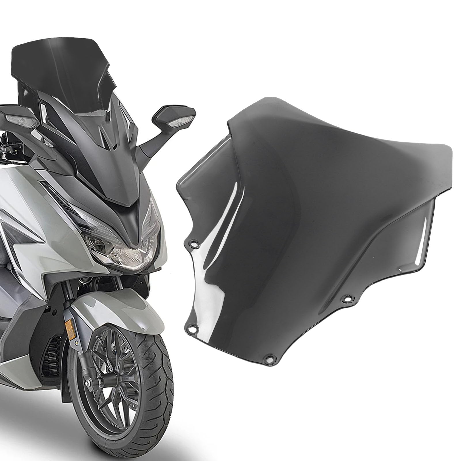 Fabater Parabrezza per Moto, Potente Ricambio per PC per Fozra350 NSS350 2021-2024, Meno Rumore, Facile Montare per gli Appassionati di Moto