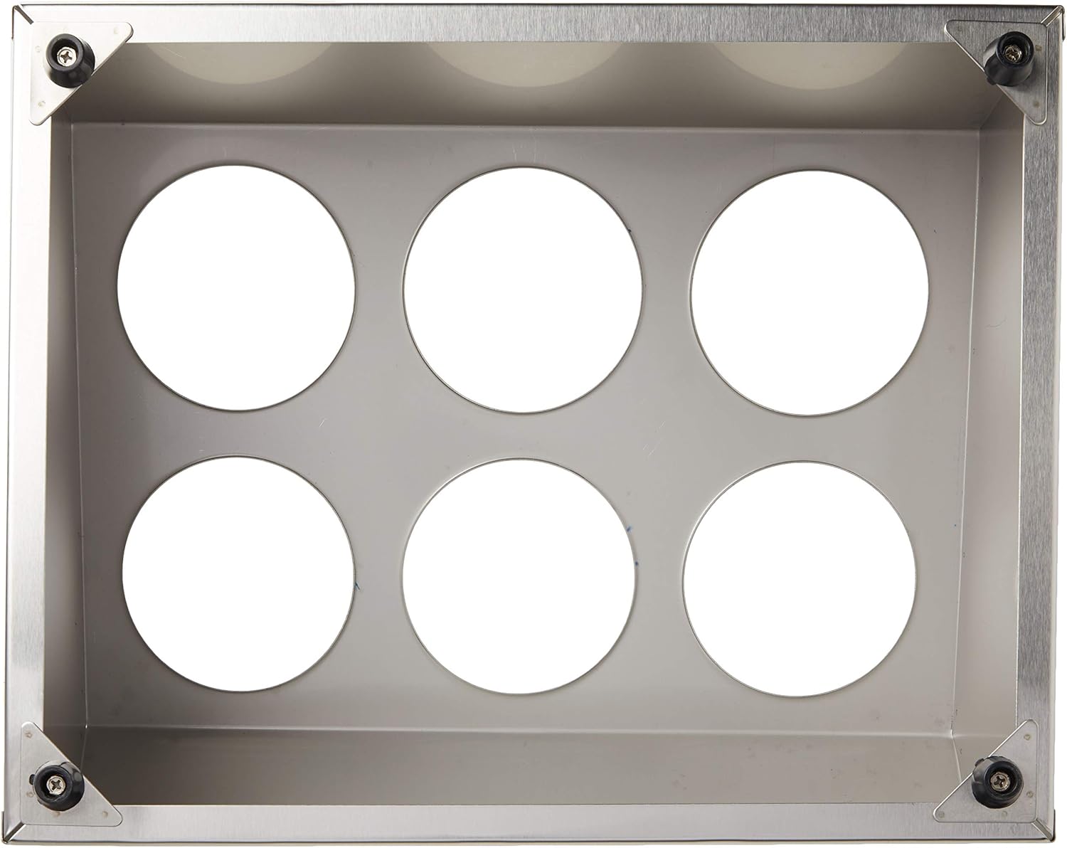 Winco 6 Hole Flatware Cylinder Holder, 2-Tier