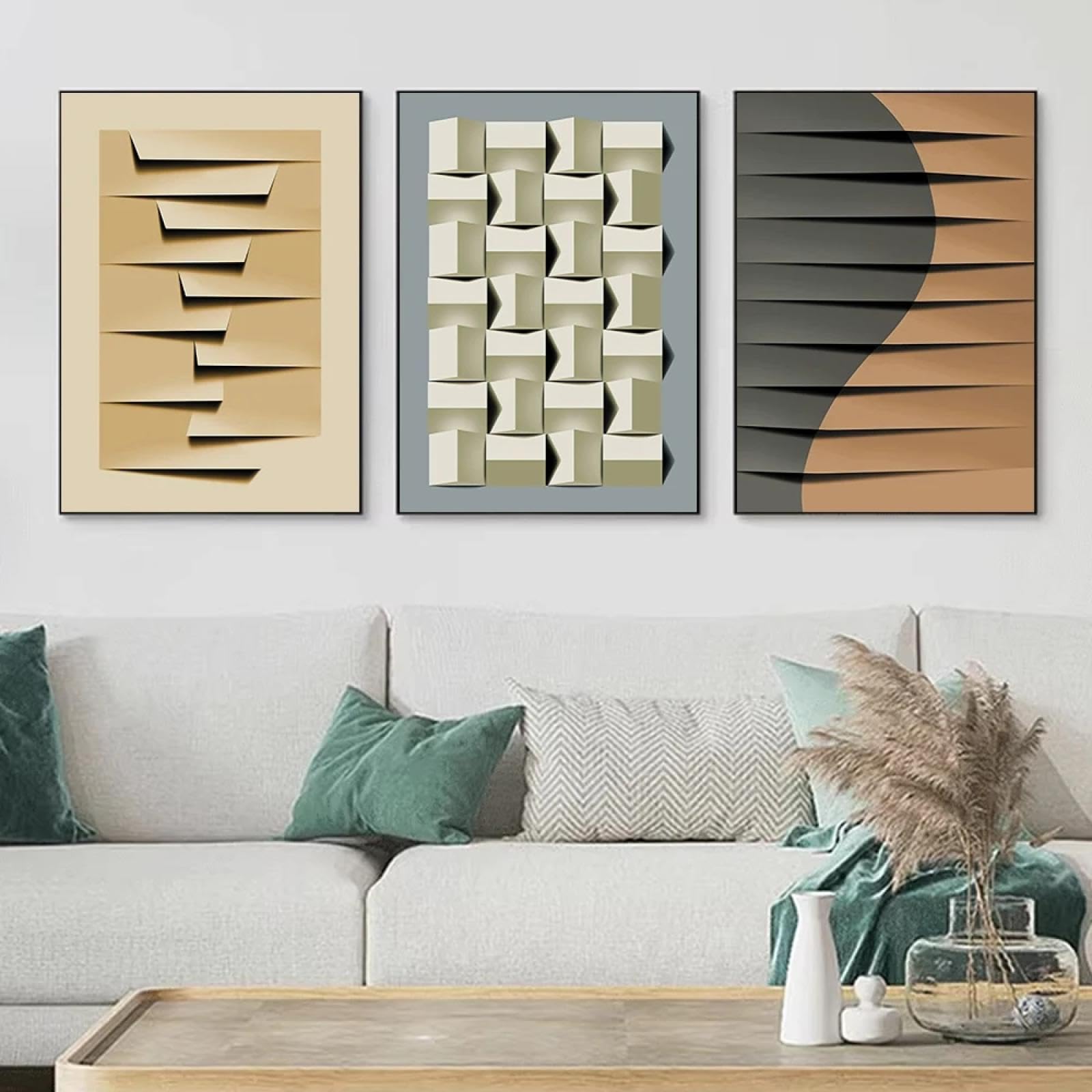 XINBAO Póster de pintura con impresión en lienzo de arte gráfico estereoscópico 3D para sala de estar, dormitorio, porche, sofá, fondo, decoración de pared del hogar, 70 x 100 cm x 3, sin marco