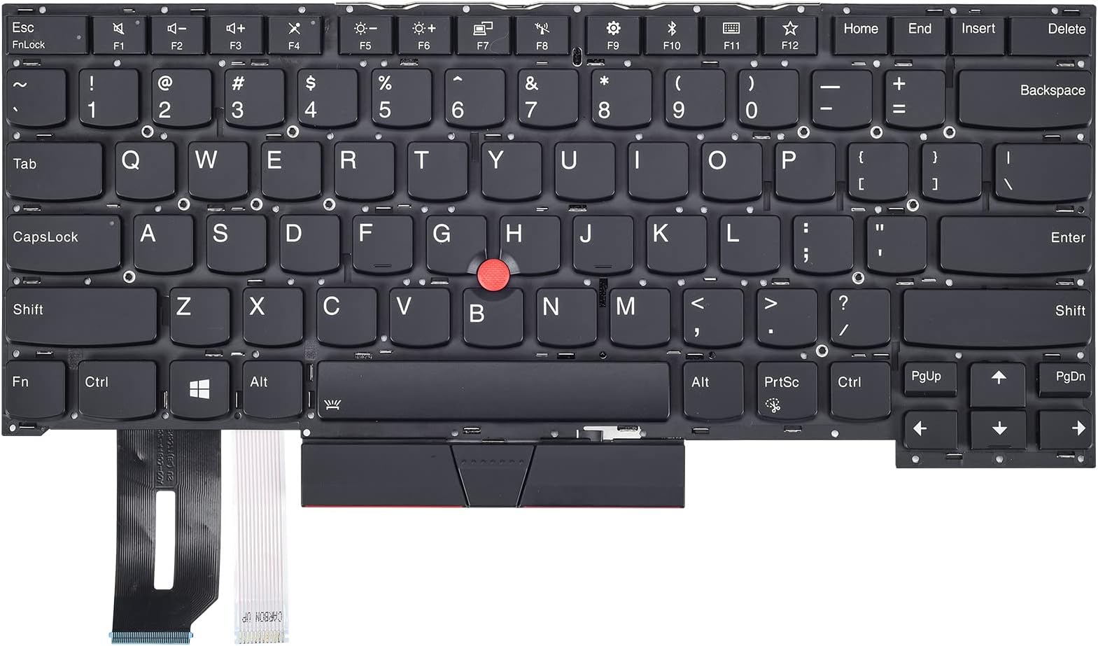 Replacement Keyboard for Lenovo Thinkpad T490s T495 T495s, T14s Gen 1 & T14s Gen 2, P1 Gen 3 2, Thinkpad X1 Extreme Gen 1 & Gen 2 & Gen 3 Laptop with Backlit US Layout P/N: SN20R58769