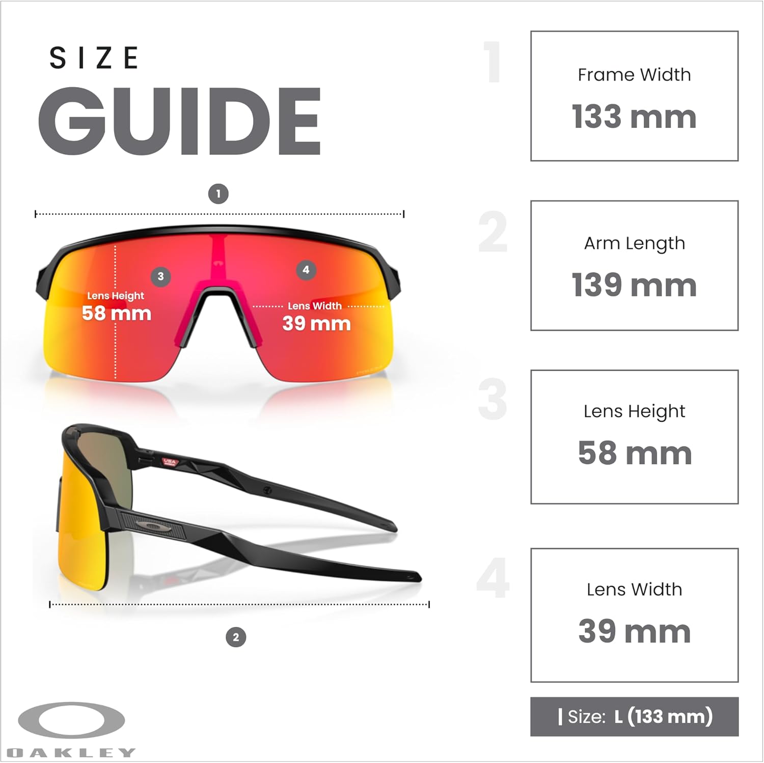 Oakley Sutro Lite (a) OO9463A Shield Sunglasses for Men+ Bundle Accessory Leash Kit, Microfiber Pouch - Image 4