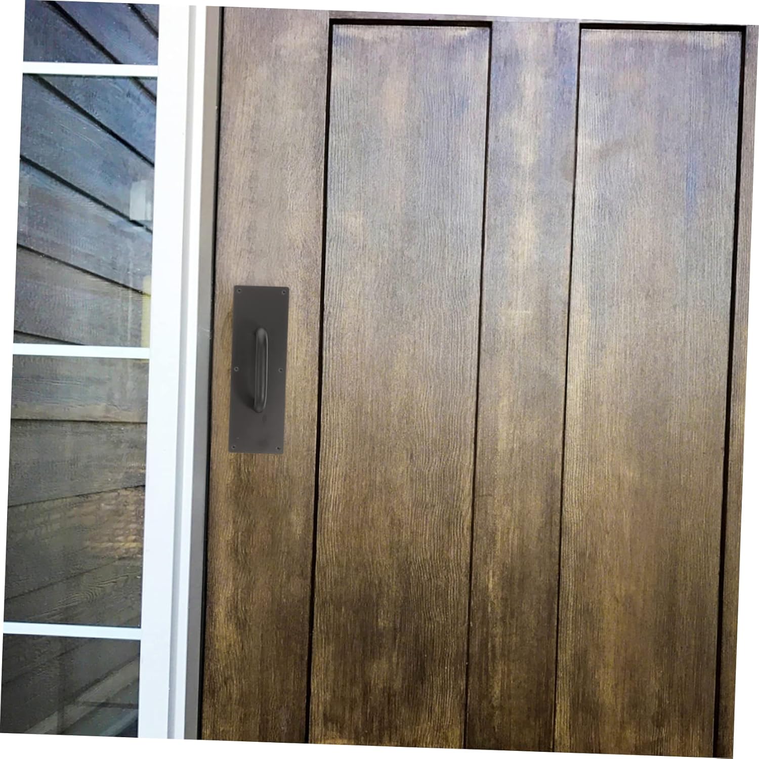 WOONEKY Door Pull Handle Push Plate Stainless Steel Sliding Door Handle and Corrosion-Resistant for Commercial and Closet Use Includes Screws for Easy Installation