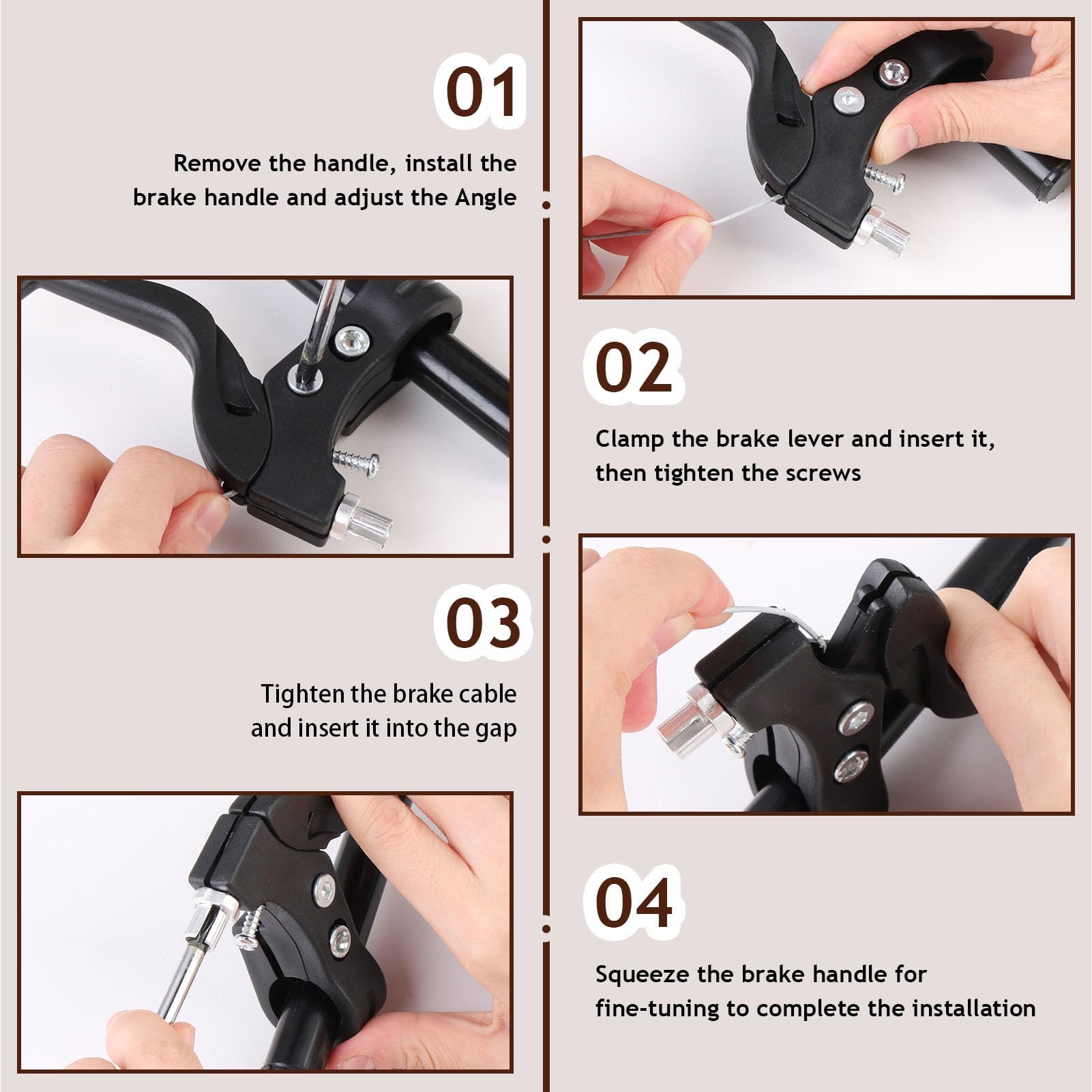 Levier De Frein Pour Vélo, 1 Paire De Leviers De Frein Pour