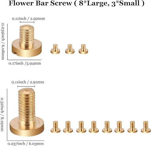 Miniatura 4 de GU GU 1 juego de tornillos de reparación de saxofón alto  25 almohadillas de saxofón  columna de manta