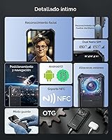 Vista 8 de OUKITEL WP36 - Teléfono resistente desbloqueado 2024-10600mAh, teléfono celular de 16 GB+128 GB, pantalla de 6.52 pulgadas, altavoz fuerte de 128