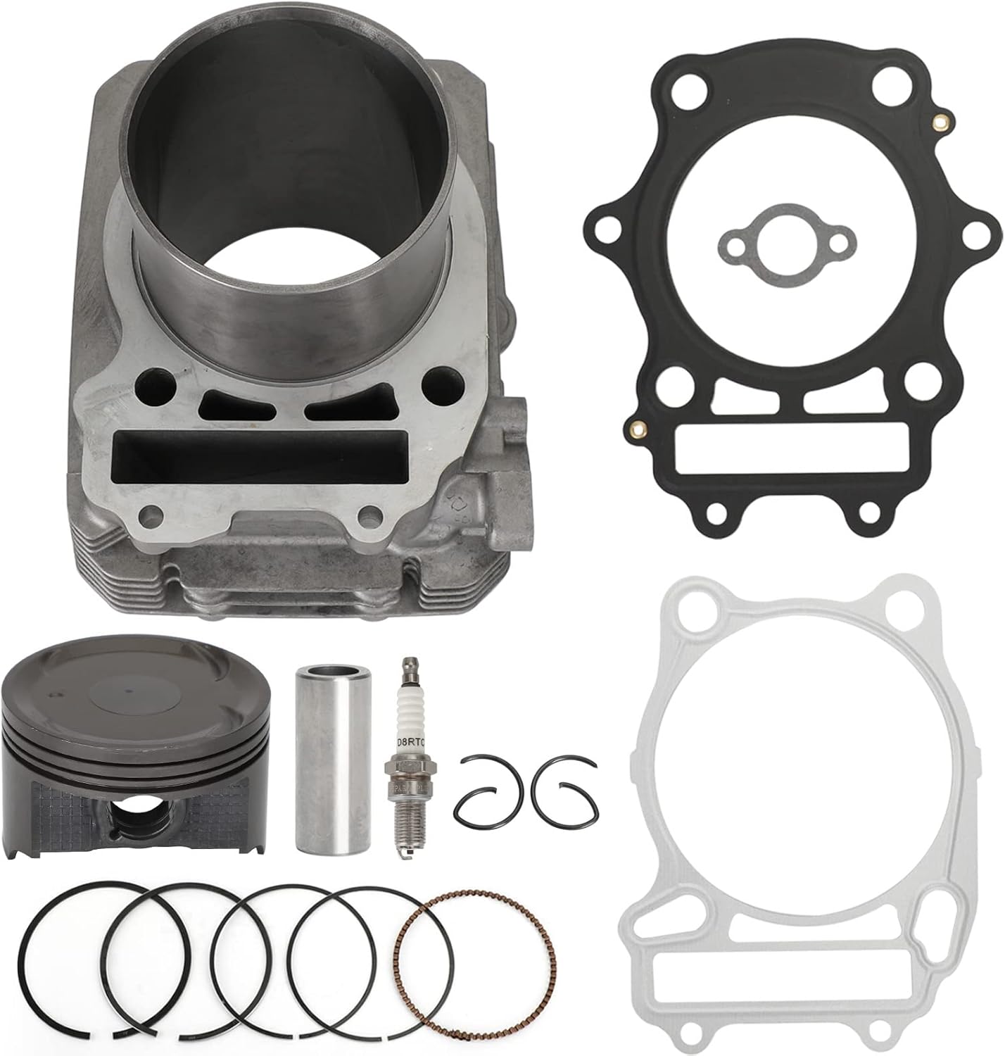 Artudatech Cylinder Jug 82mm Top End Rebuild Kit Fits for Suzuki Eiger 400 2002-2007, for Suzuki King Quad 400 2008-2022, for Arctic Cat 375 2002 (Automatic), for Arctic Cat 400 2003-2008