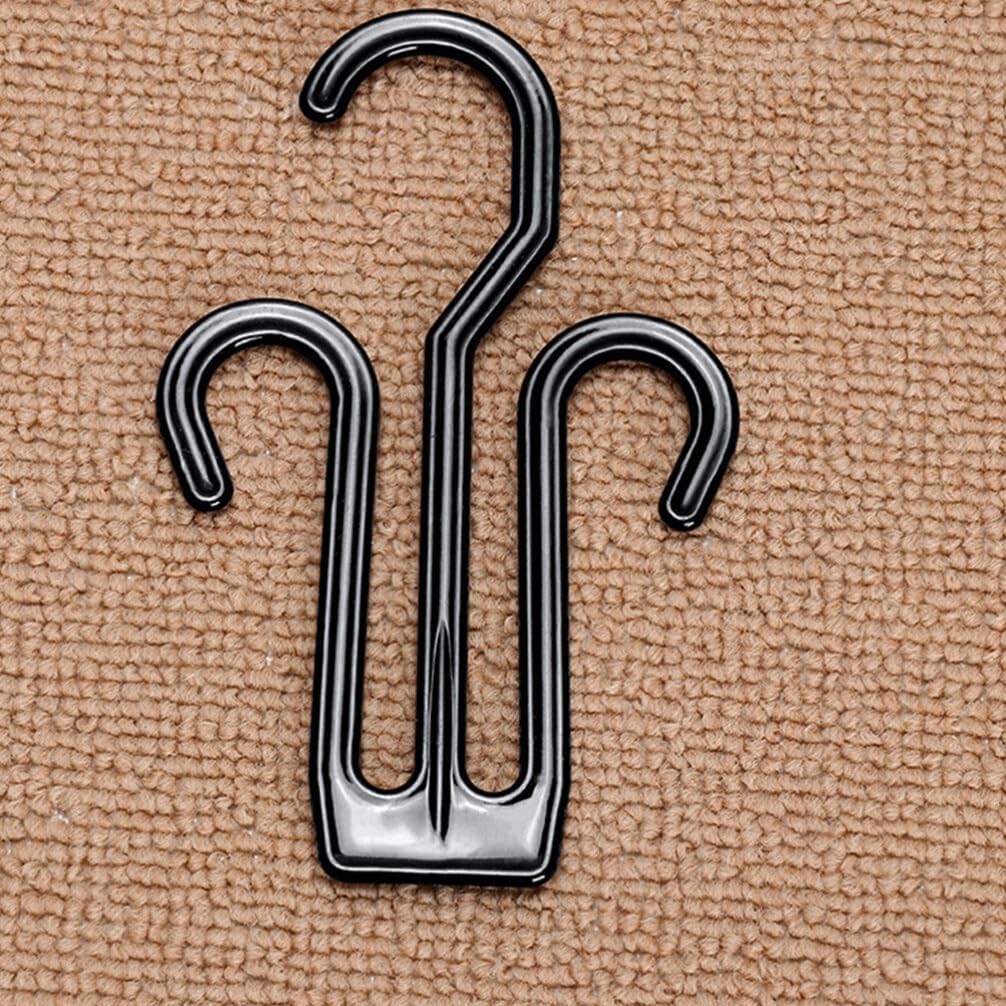 Alipis 25 Pack Plastic Shoe Hanger Drying Rack for Boots Slippers Black