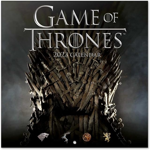 Official Game Of Thrones Wall Calendar 2023 12" x 12" FSC®| 12 Month Planner | Square Wall Calendar 2023 | Family Planner Calendar 2023 | House Of Dragon Calendar 2023 | Game Of Thrones Gifts