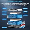 Automatic Egg Incubator, Digital Hatching Eggs with Fully Automatic Turner, Poultry Hatching Machine with Humidity Control, for Hatching Chicken Duck Quail Bird Eggs,192Eggs