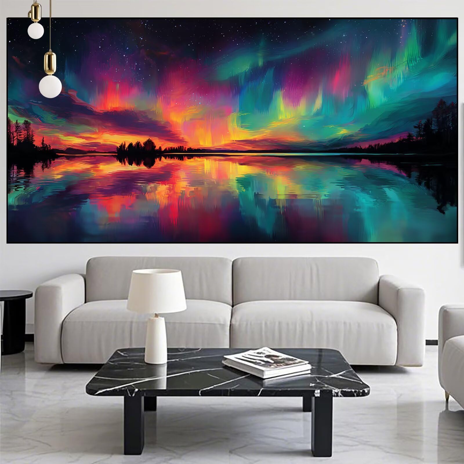 Aurora Diamond Art Lake Diamond Painting Arts and Crafts dla dorosłych, zestaw do malowania diamentami 5D, dorosłych, Crysta, haft krzyżykowy, rękodzieło, obrazy, zestaw do haftowania dla